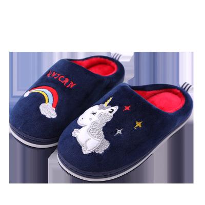 China 2020newest Cute Winter House Slippers Winter Shoes Toddler Cartoon Unicorn Shoes Boys Slippers Girls Indoor Warm Warm Indoor Slippers Girls Kids children's plush shoes” for sale