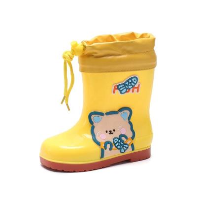 China Wholesale Kids Fashion Trend Kids Non-slip Rain Boots With Toddler Size Kids Keep Warm Snow Boots With Insole Socks for sale