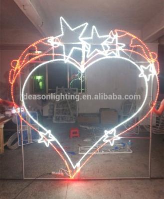 China Street Led Heart Shaped Pattern Light for sale