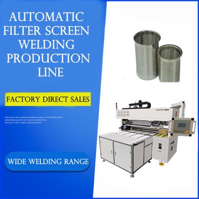 China Stainless Steel Automatic Water Filter Fuel Filter Screen Mesh Welding Machine Equipment for sale