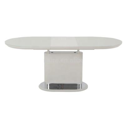 China MDF Extendable High Gloss Dining Table for sale