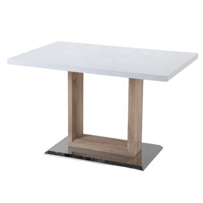 China MDF Extendable Modern Dining Table for sale