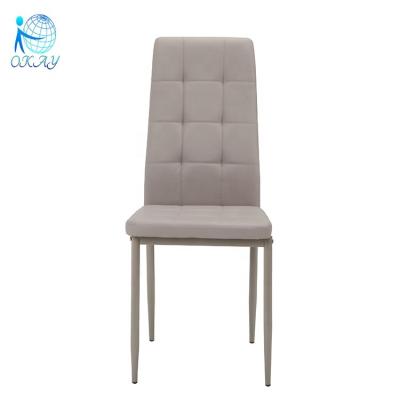 China Modern Manufacture KD Leather PU Z Shape Dining Chair for sale