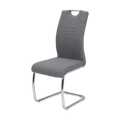 China (Other) modern adjustable comfortable fabric chrom metal dining chair for sale