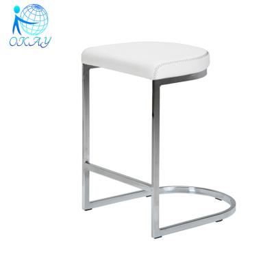 China Strong White Modern PU Bar Stool High Umpire Chair for sale