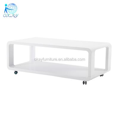 China (Other) adjustable white modern home mdf coffee table for sale