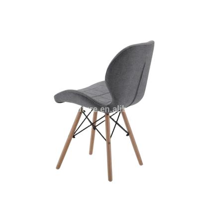 China Modern Comfortable Color Design Wooden Legs Dining Chair for sale