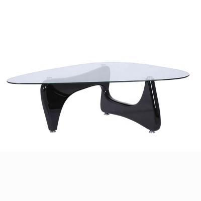 China Easy to clean glass coffee table for sale