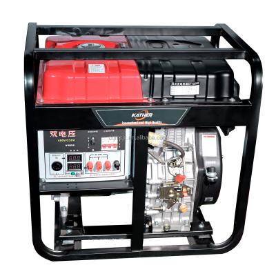 China 5kva 6.5 Kw Gerador Diesel Portátil Gerador Elétrico Diesel 487cc 230/400V Frequência 60Hz à venda