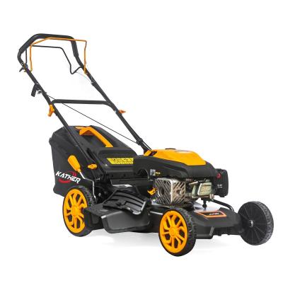 China 21inch Self-Propelled Lawn Mower Grass Cutter 190cc Gasoline Engine with 65L Grass Box for sale