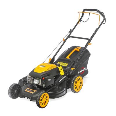 China Hand Push Mower 21inch 4 Stroke Single Cylinder Cordless Lawn Mowers 5.5hp Petrol Engine for sale