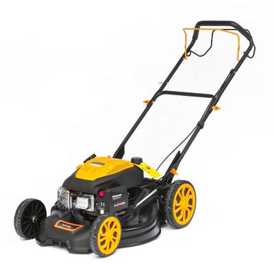 China Petrol Gas Lawn Mower 21in 5.5hp 190cc Handle Landscaping Shrub Cutter Grass Box 65L for sale