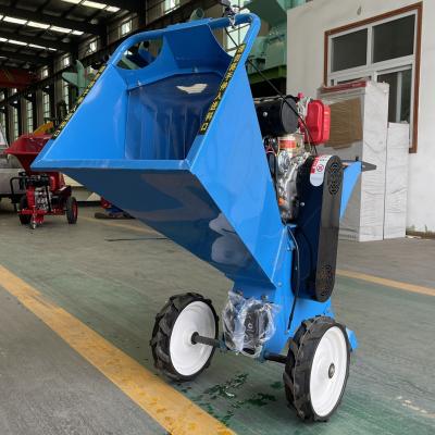 China Electric Engine Tree Branch Shredder 4kw Wood Chipper Machine for Mini Move Single Phase for sale