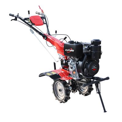 China 2024 Multifunctional Gear Drive Diesel Power Tiller for Field Cultivation and Ridging for sale