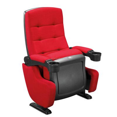 China Modern Home Church College Cinema Cinema Seating Movie Theater Chair With Cup Holder for sale