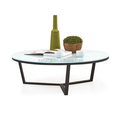 China KT-004A Modern Contemporary 2022 Office Furniture Tempered Glass Coffee Table for sale