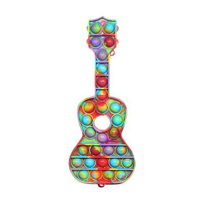 China Slicone Puzzle Silicone Rat Killing Children's Toys Guitar Pioneer Shape for sale