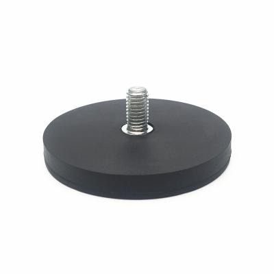 China Industrial Magnet Magnetic Base Holder Magnets With Rubber Coated D66mm for sale