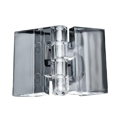 China Transparent Acrylic Plastic Box Hinges With Different Sizes for sale