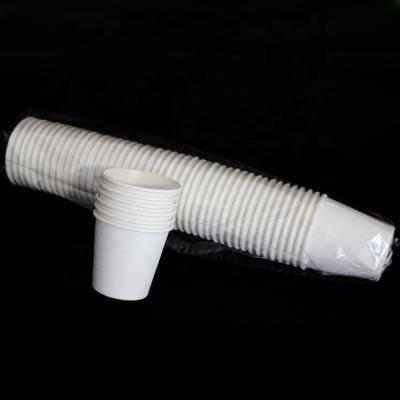 China Disposable eco-friendly disposable paper cups for drinking water juice 100ml 180ml 210ml for sale