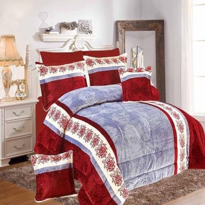 China Eco-friendly Thick High Quality Sherpa Comforter With Flannel Bedding Super Soft Feeling Comforter for sale