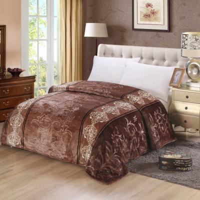 China China supplier hot sale high quality home print embossed flannel and sherpa comforter for sale