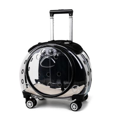 China Paquete de mascotas Breathable Space Capsule For Dog Cat Pet Travel Carrier Backpack Colorful Pet Trolley Bag for sale