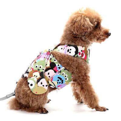 China Durable Reversible Soft Pet Backpack Vest And Leash Rope Set Accessories No Pull Led Dog Harness for sale