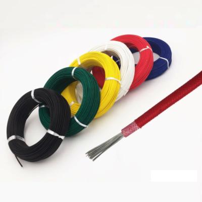 China High Strength Cable Fiberglass Braid Silicone Rubber Insulation High Temperature Wire for sale