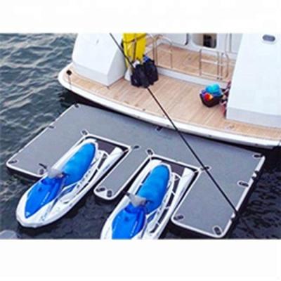 China Water park/inflatable dock sea scooter swimming pool/lake/sea floating inflatable pontoon dock for sale