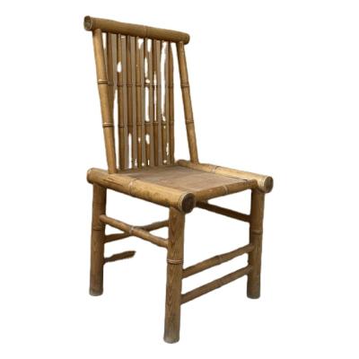 China Product Bamboo Factory Customized Outdoor Bamboo Garden Furniture Chair Leisure Dining Chair for sale