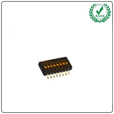 China Interruptor de MERGULHO Inline duplo 2.54mm do pacote da maneira da parte superior 2 do passo 1.27mm à venda