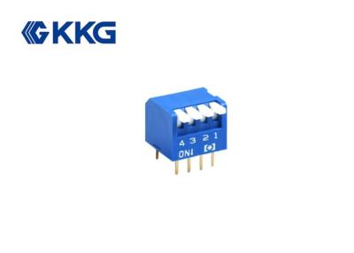 China O interruptor de MERGULHO Inline duplo ISO9001 do pacote de 4 posições aprovou 1000gf máximo à venda