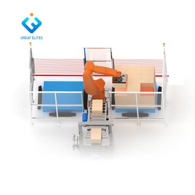 China pharmaceutical & food & logistics & High Quality Hot Sale Machining Carton Box Robot Palletizer Palletizing Machine for sale