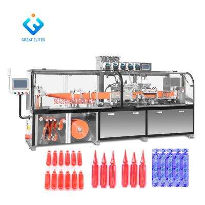 China Automatic Food 5 Bulb Vial Bottle / 6 Heads Customized Liquid Filling Packing Machine for sale