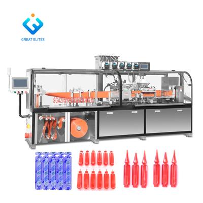 China Automatic 4 5 Food / Liquid Filling Machine Customized 6 Per Bulb Bottle Seal Heads for sale