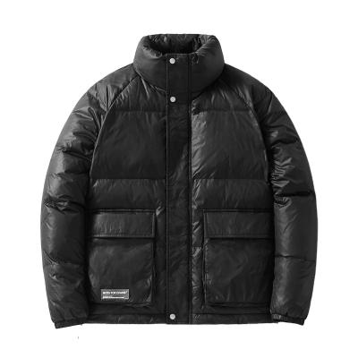 China High quality QUICK DRY winter men white duck down jacket zipper closure accept custom made rubber label in sales for sale