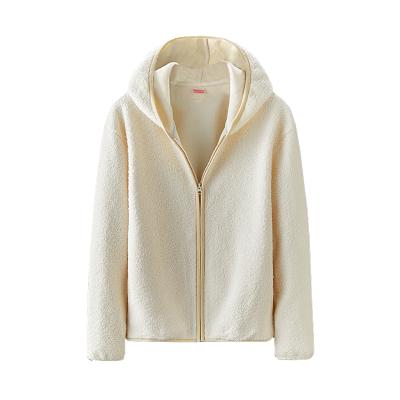 China Hotsales QUICK DRY Winter Tiktok Long Sleeve Thicken Full Zipper Women Fleece Jacket With Hood for sale