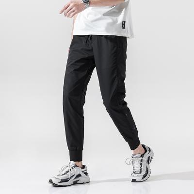 China Anti-wrinkle Tiktok Hot Sales Style Cotton Mens Track Pants Sports Elastic Waist for sale