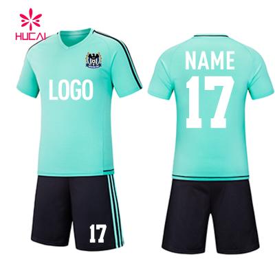 China Place 2021-2022 Adult Quick Dry Soccer Jerseys Suits Team Uniforms Sets Shirts And Shorts Kits for sale