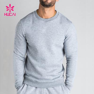 China Anti-pilling Custom Wholesale Oversized Crewneck Sweatshirts Men's Gym Crewneck Sweatshirts for sale