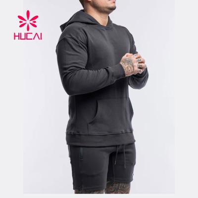 China Custom New Style Gym Wear Antibacterial Logo Mens Tracksuits Antibacterial High Quality Slim Fit Short Sets Mens Training Hoodies for sale