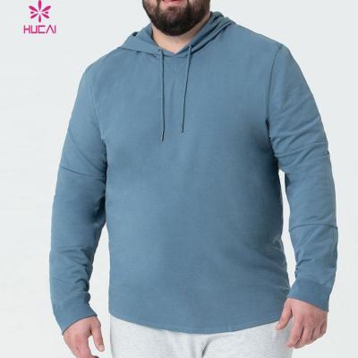 China Size 4XL Autumn Winter Men's Sports Fitness Wear 100% Cotton Men's Gym Hoodie Casual Hot Sale Windproof Plus Size for sale