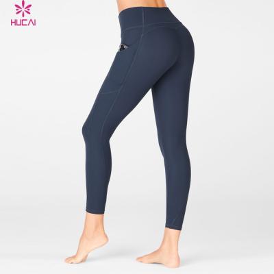 China OEM Antibacterial Custom High Waist Gym Fitness Compression Pants Butt Lift Women Yoga Sport Gaiters for sale