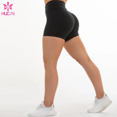 China Comfy Gym Booty Shorts Women Women Yoga Shorts Breathable Custom Active Soft Nylon Mujer Shorts for sale