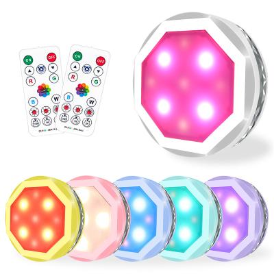 China Modern LED Under Cabinet Lighting Wireless Cabinet Light 6 Pack Battery Operated RGB LED Lights With Remote Control for sale