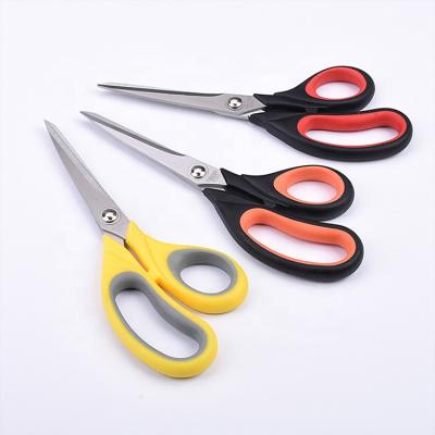 China Household Eco-friendly Universal Plastic Scissors ZY012 Stainless Steel Straight Scissors For Kitchen Home Office for sale