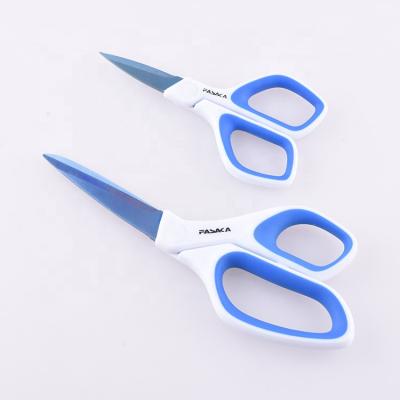 China Soft Handle Eco-friendly Handle Titanium Corrosion Resistant Universal Scissors For Home for sale