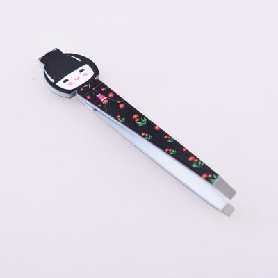 China Personalized Japanese Eyebrow Stainless Steel Lady Eyebrow Tweezers for sale