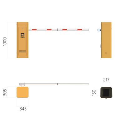 China High Quality Long Life Hot Sale 24V MTBF 5 Million DC Auto Park Boom Barrier Gate Brushless Operator for sale